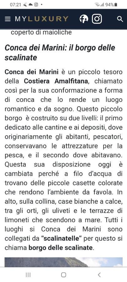 La Casina Del Pennolo, Casa Stani 60 Mq. Villa Conca dei Marini Buitenkant foto